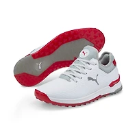 Men's PROADAPT Alphacat Spikeless Golf Shoe- White/Red