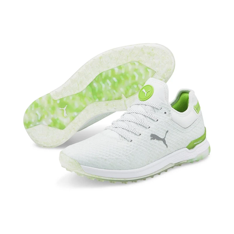 Limited Edition - Men's PROADAPT Alphacat Gust O' Wind Spikeless Golf Shoe- White/Lime