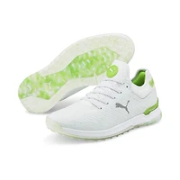 Limited Edition - Men's PROADAPT Alphacat Gust O' Wind Spikeless Golf Shoe- White/Lime