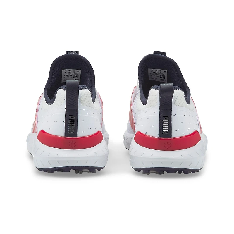 Limited Edition - Men's Ignite ARTICULATE Love Golf/H8 Spiked Golf Shoe- White/Red