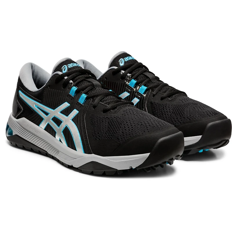 Men's Gel Course Glide Spikeless Golf Shoe - Black/Silver/Blue