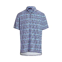 Men's Airflow Painted Stripe Short Sleeve Polo