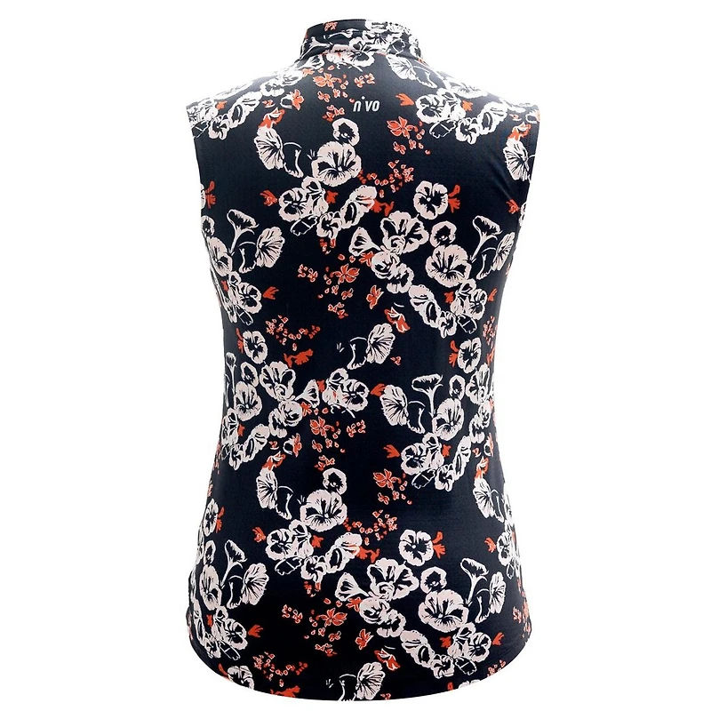 Women's LivCool Luz Printed Mock Sleeveless Top