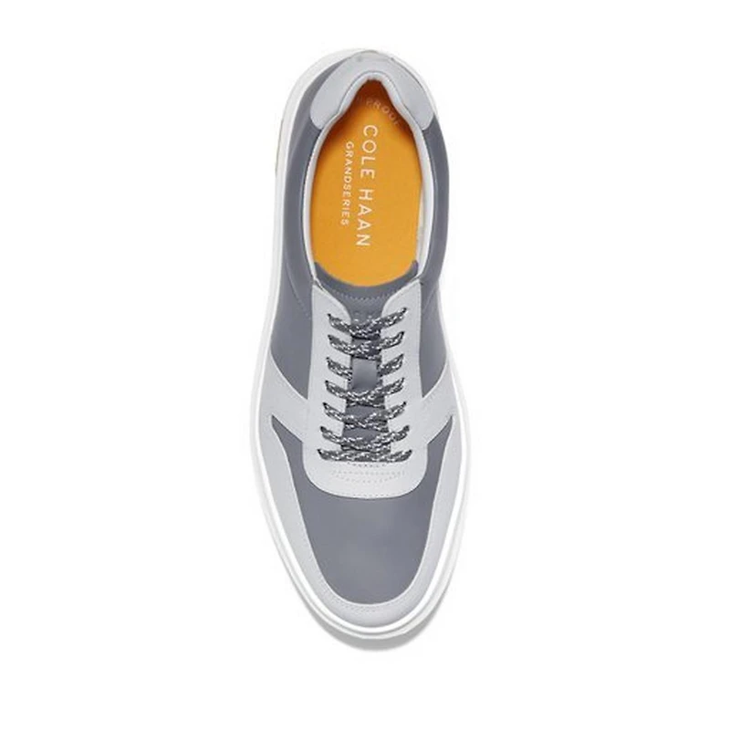 Men's Grandpro Am Spikeless Golf Shoe - Grey/White/Yellow