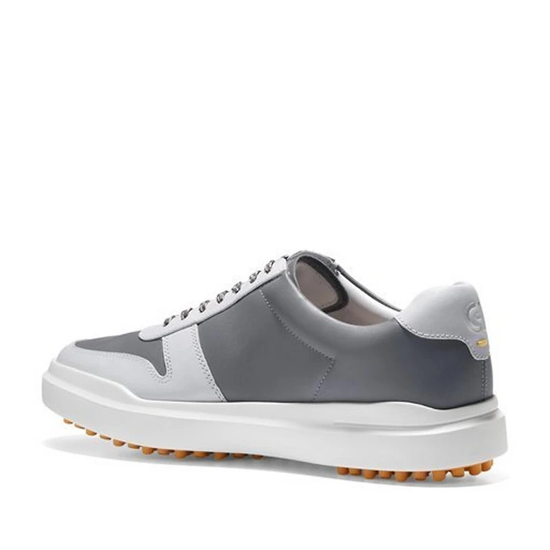 Men's Grandpro Am Spikeless Golf Shoe - Grey/White/Yellow