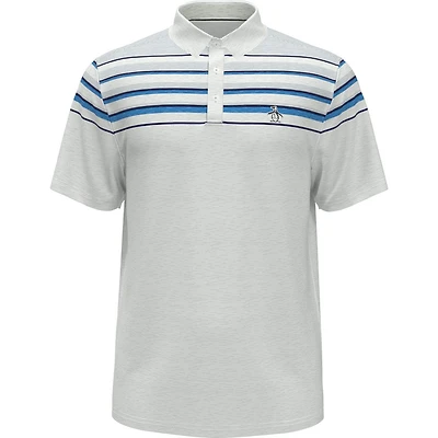 Men's Slub Colour Block Short Sleeve Polo