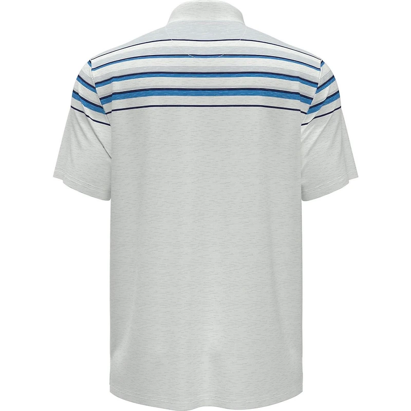 Men's Slub Colour Block Short Sleeve Polo