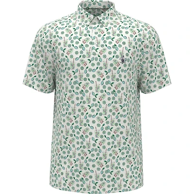 Men's Lemonade Print Short Sleeve Polo