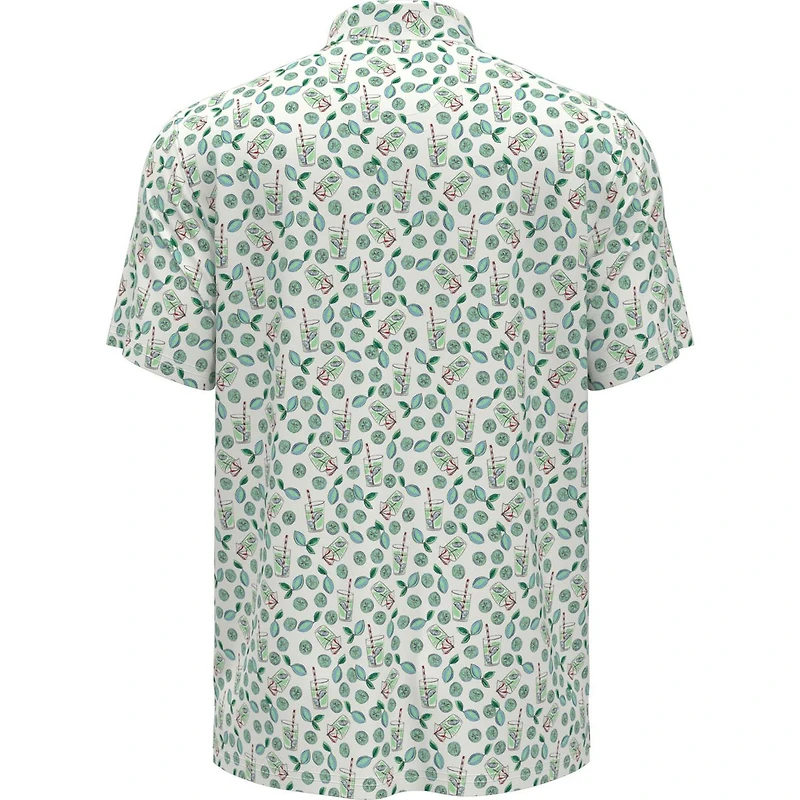 Men's Lemonade Print Short Sleeve Polo