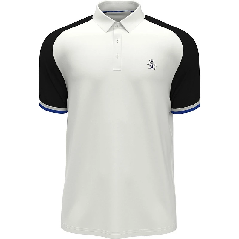 Men's Raglan Colour Block Short Sleeve Polo