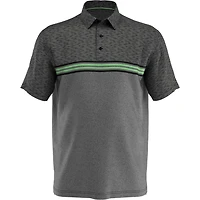 Men's Ventilated Jaspe Engineered Stripe Short Sleeve Polo