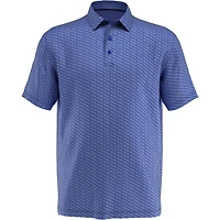 Men's All Over Tie Dye Foulard Print Short Sleeve Polo