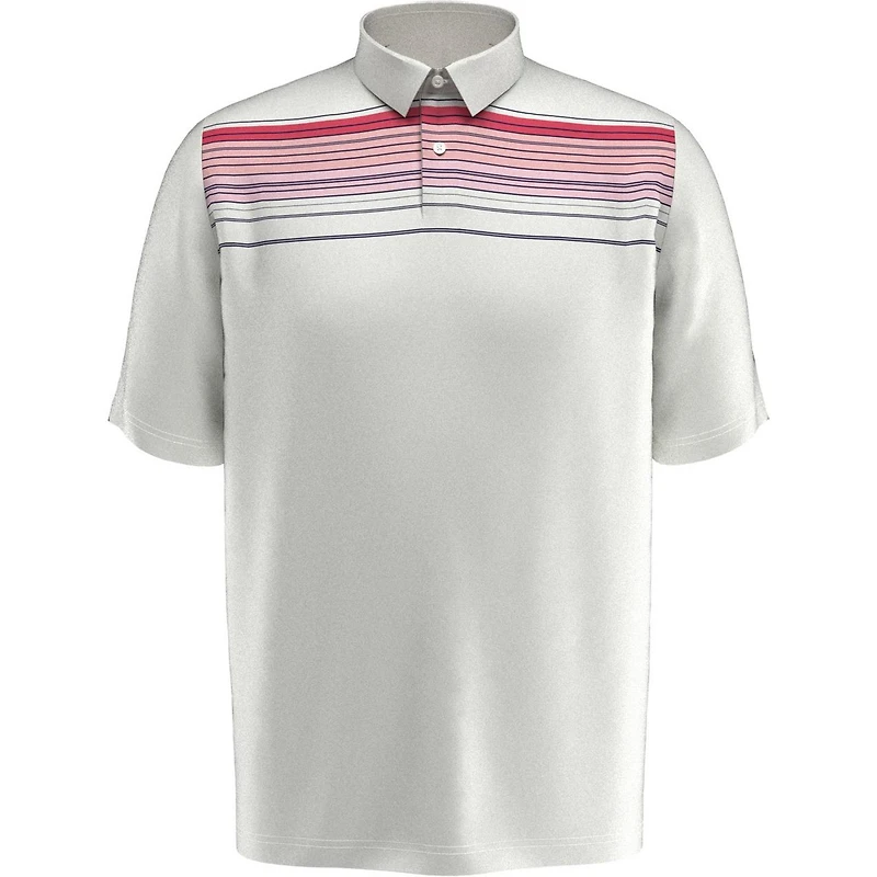 Men's Yarn Dye Energized Engineered Stripe Short Sleeve Polo