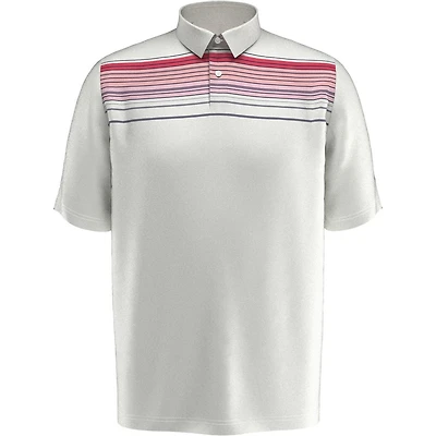 Men's Yarn Dye Energized Engineered Stripe Short Sleeve Polo