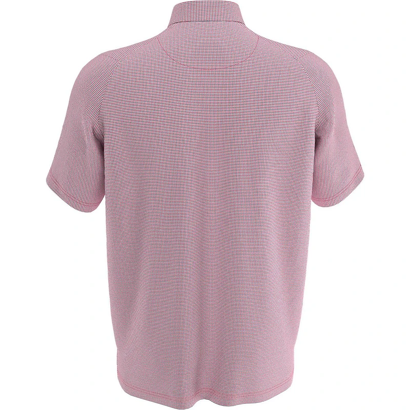 Men's Micro Tattersall Short Sleeve Polo
