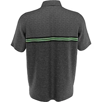 Men's Big & Tall Ventilated Jaspe Engineered Stripe Short Sleeve Polo