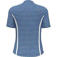 Women's Geo Print Short Sleeve Polo