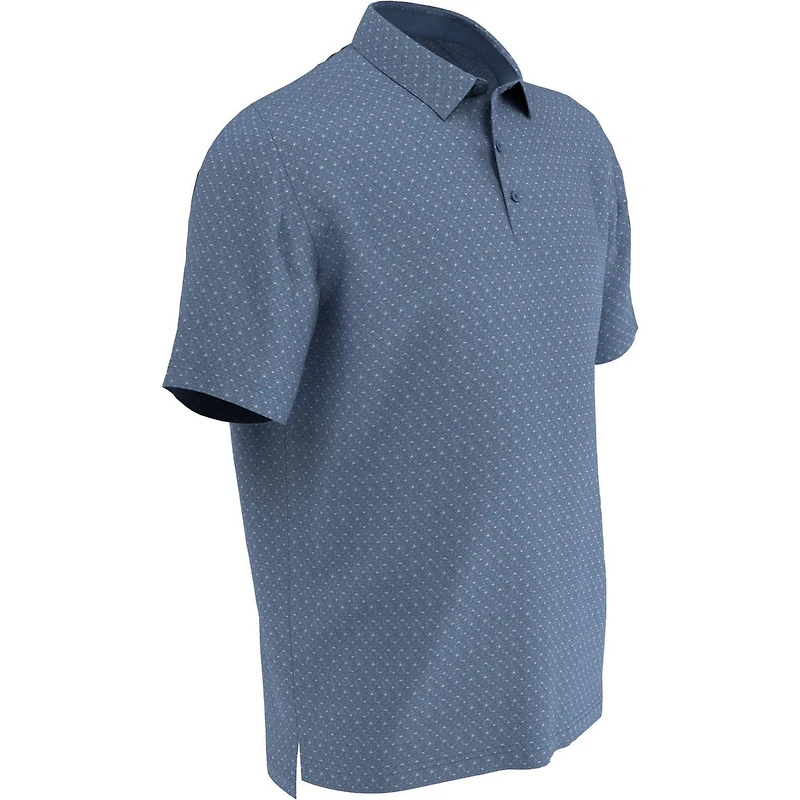 Men's All Over Chev Twill Short Sleeve Polo