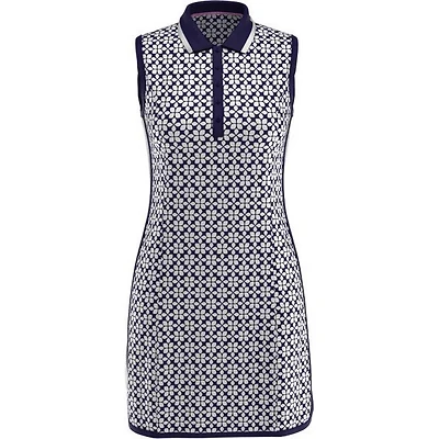 Women's Geo Printed Shirt Tail Sleeveless Dress