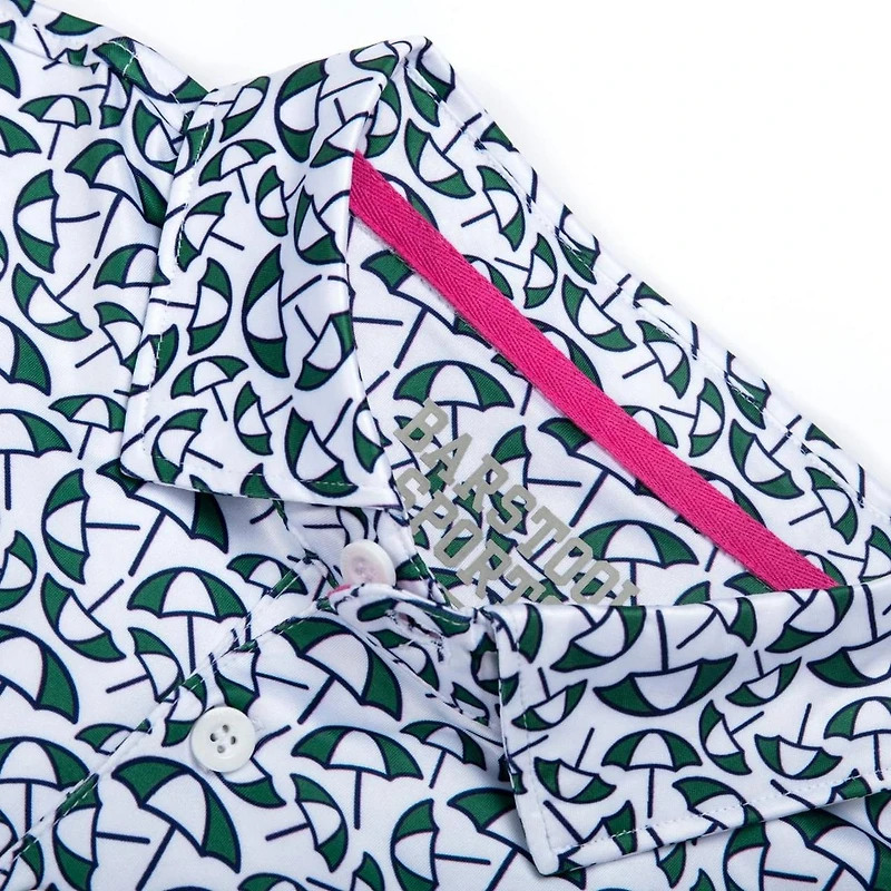 Men's Umbrella Printed Short Sleeve Polo