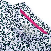 Men's Umbrella Printed Short Sleeve Polo