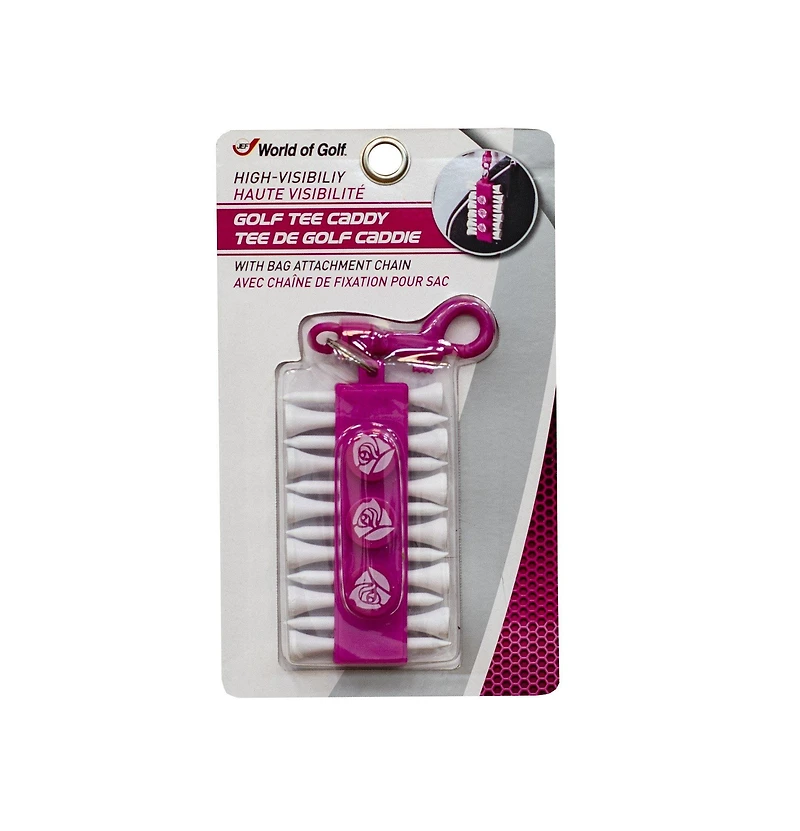 Pink Tee Caddy
