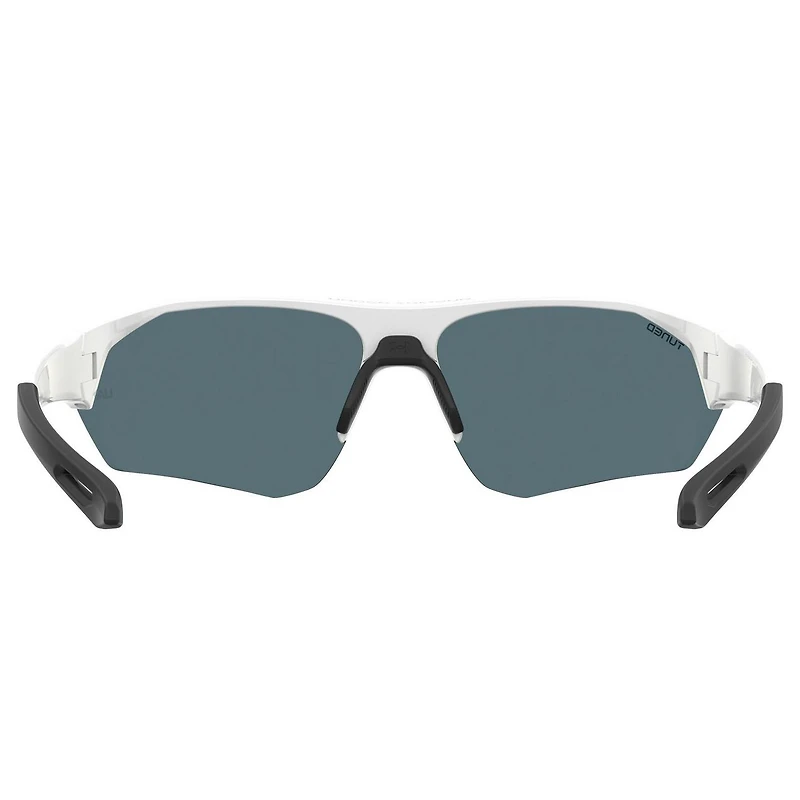 Playmaker Shiny White/TUNED Blue-Green Golf Mirror Sunglasses
