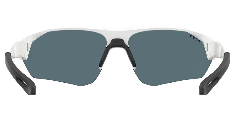 Playmaker Shiny White/TUNED Blue-Green Golf Mirror Sunglasses