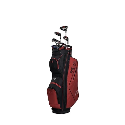 Women's REVA Red 8-Piece Package Set with Graphite Shafts