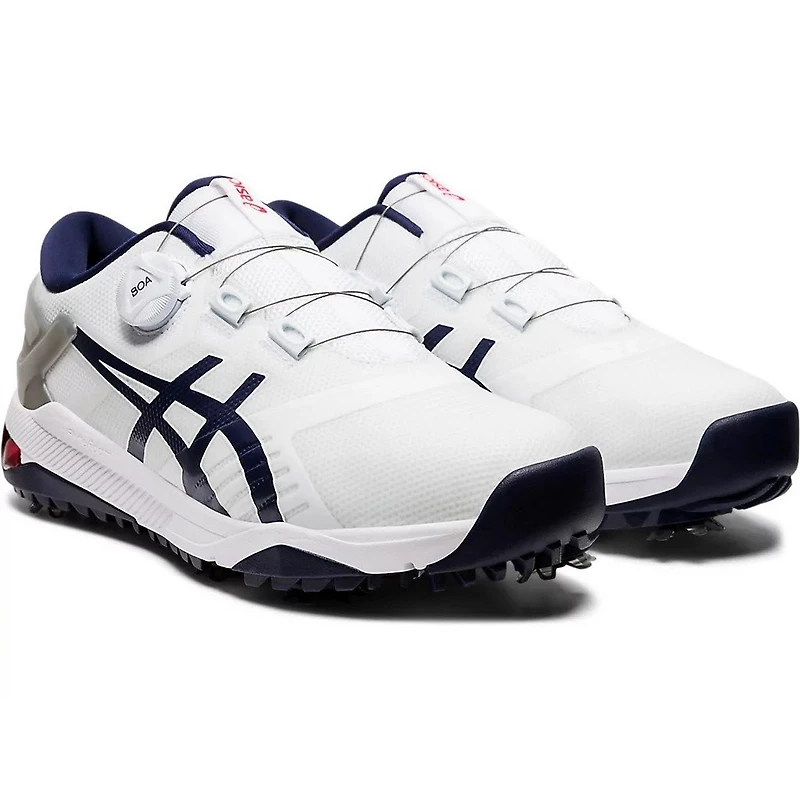 Men's Gel Duo Boa Spiked Golf Shoe-White/Navy/Grey