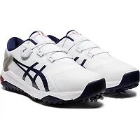 Men's Gel Duo Boa Spiked Golf Shoe-White/Navy/Grey