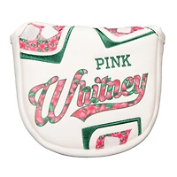 Pink Whitney Azaleas Mallet Putter Cover