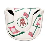 Pink Whitney Azaleas Mallet Putter Cover