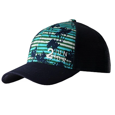 Men's Mesh Print Snapback Cap - Palms Away
