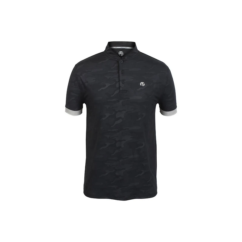 Men's Camo Print Short Sleeve Polo