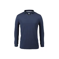 Men's Solid Long Sleeve Polo