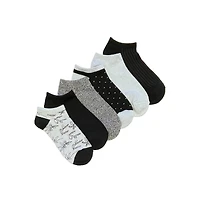 Women's Drop Body Floral No Show Sock - 6 Pack