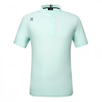Men's Hank Cap Shoulder Panel Short Sleeve Polo