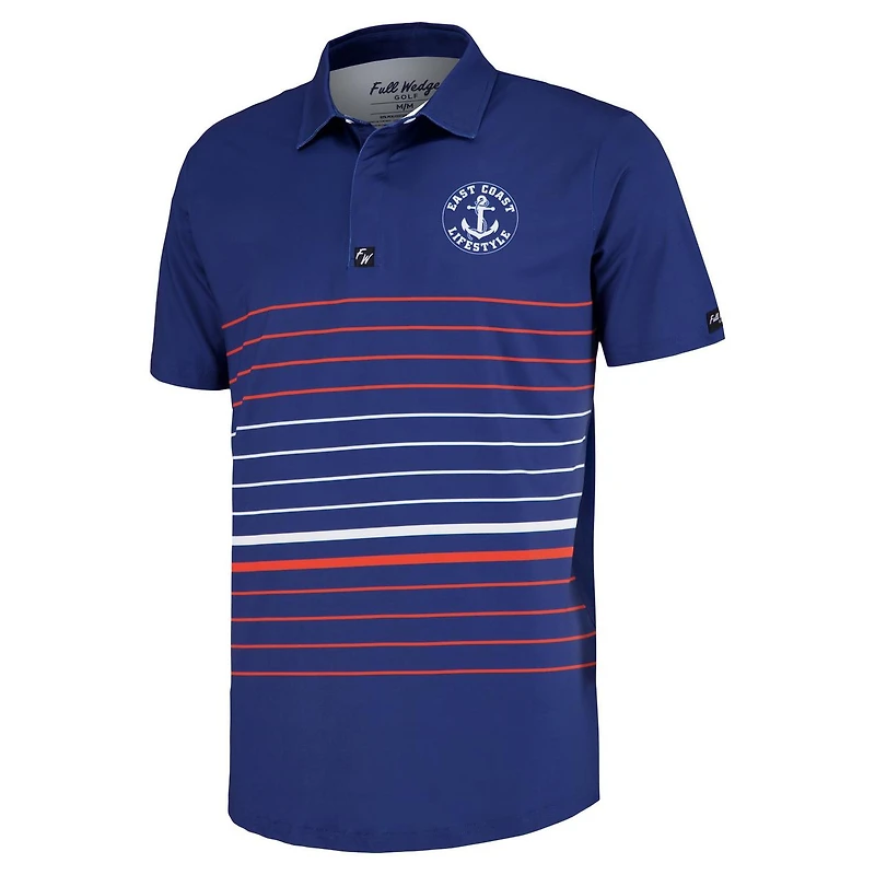 Men's East Coast Stripe Short Sleeve Polo