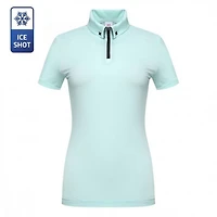 Women's Quarter Zip Short Sleeve Polo