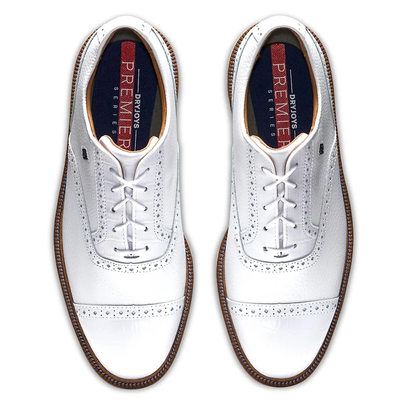 Men's Premiere Tarlow Spiked Golf Shoe - White