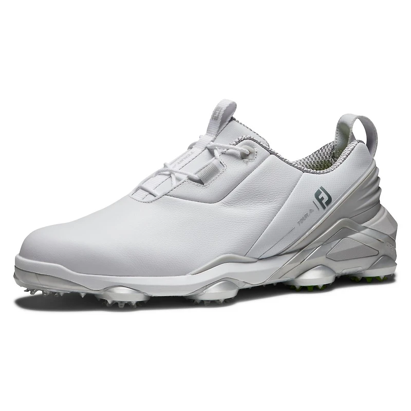Men's Tour Alpha Spiked Golf Shoe - White/Grey/Lime