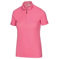 Women's Zip Short Sleeve Polo
