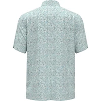 Men's Etched All Over Print Short Sleeve Polo