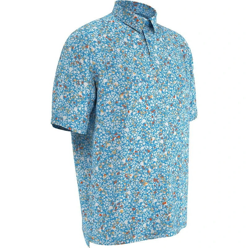 Men's Artificial Nature Print Short Sleeve Polo