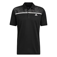 Men's Chest Print Short Sleeve Polo