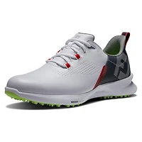 Men's Fuel Spikeless Golf Shoe - White/Navy/Yellow