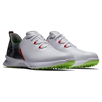 Men's Fuel Spikeless Golf Shoe - White/Navy/Yellow