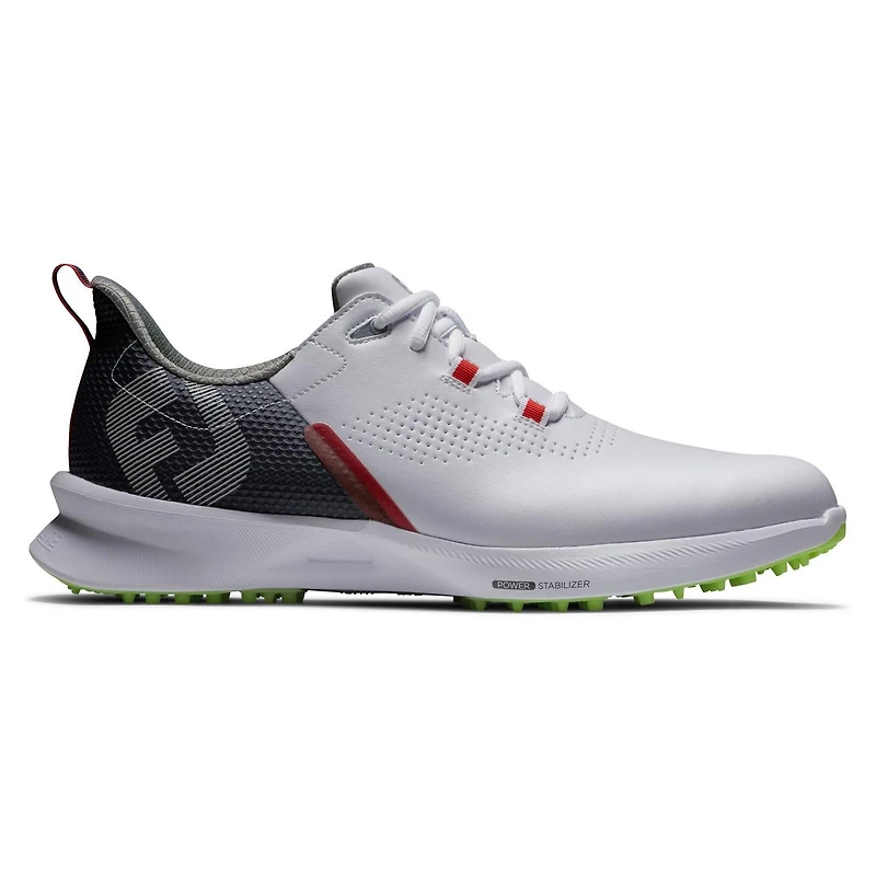 Men's Fuel Spikeless Golf Shoe - White/Navy/Yellow