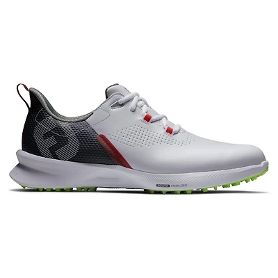 Men's Fuel Spikeless Golf Shoe - White/Navy/Yellow